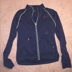 Nike Blue Athletic Full zip Jacket